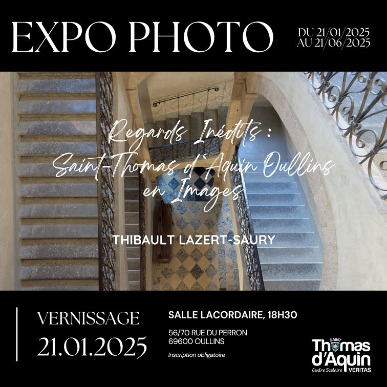Affiche exposition photo et vernissage - expo du 21 janvier au 21 juin 2025